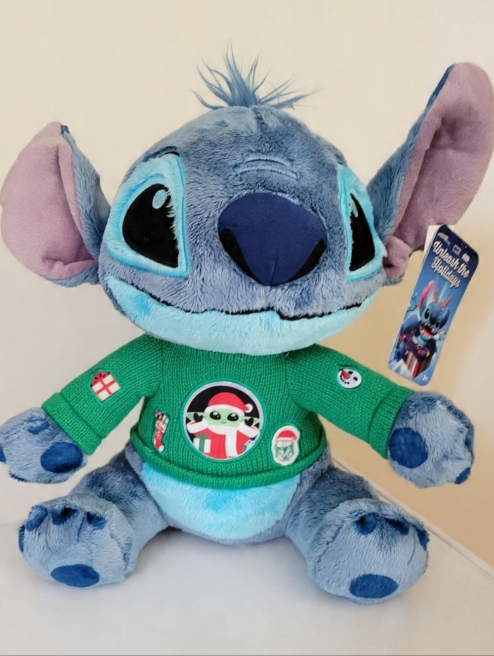Disney Stitch Plush Stuffed Animal Star Wars Sweater